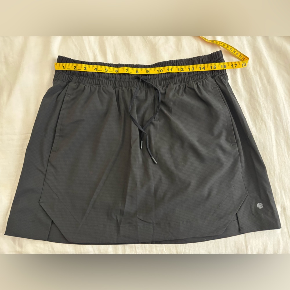 Apana Black Athletic Skort with Drawstring